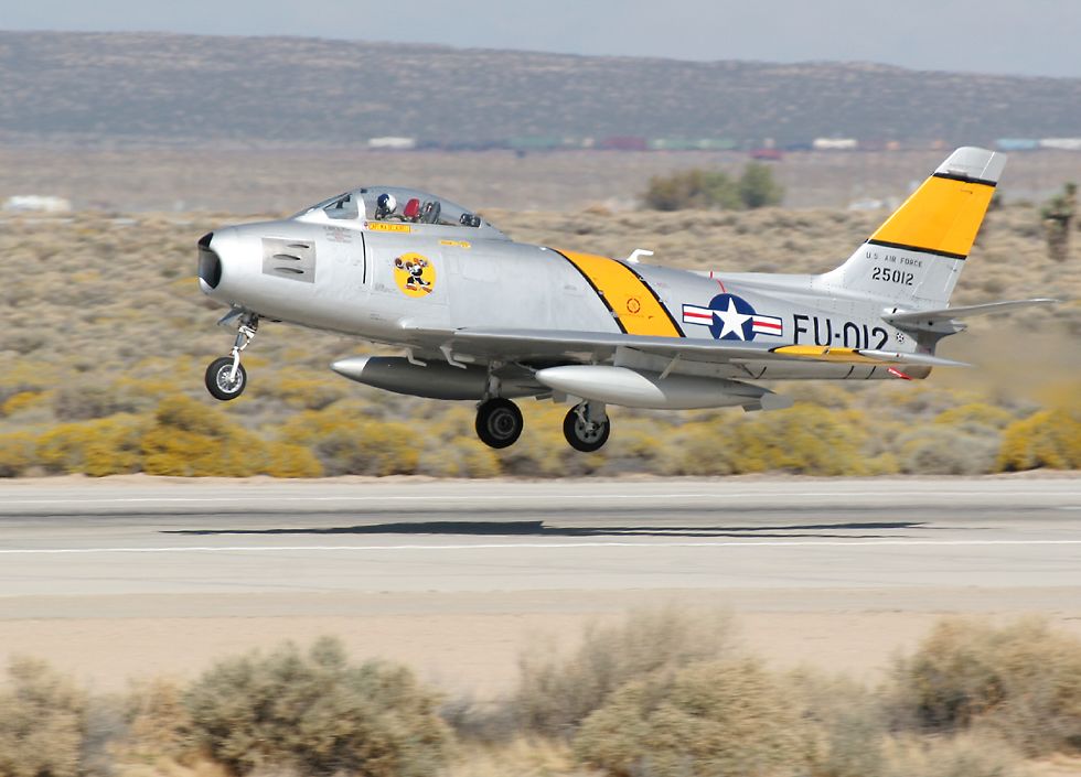 Planes of Fame museum at Chino F-86 Sabre