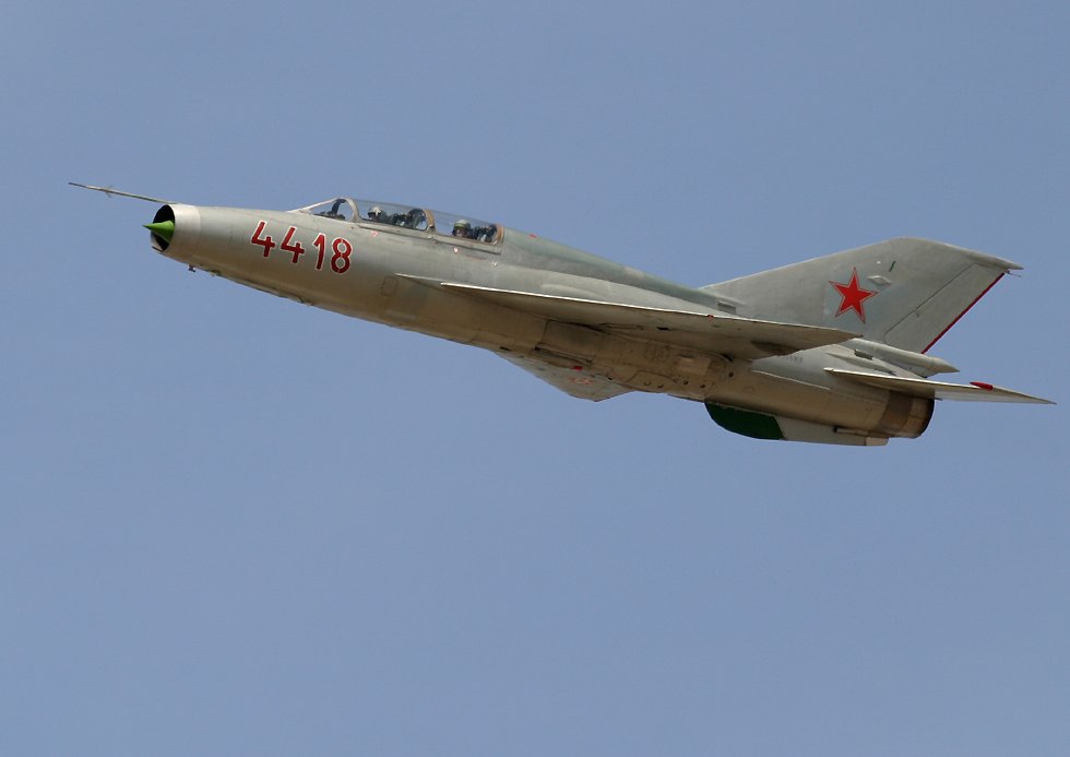 MiG-21 'Mongol-B' jet fighter   (click here to open a new window with this photo in computer wallpaper format)
