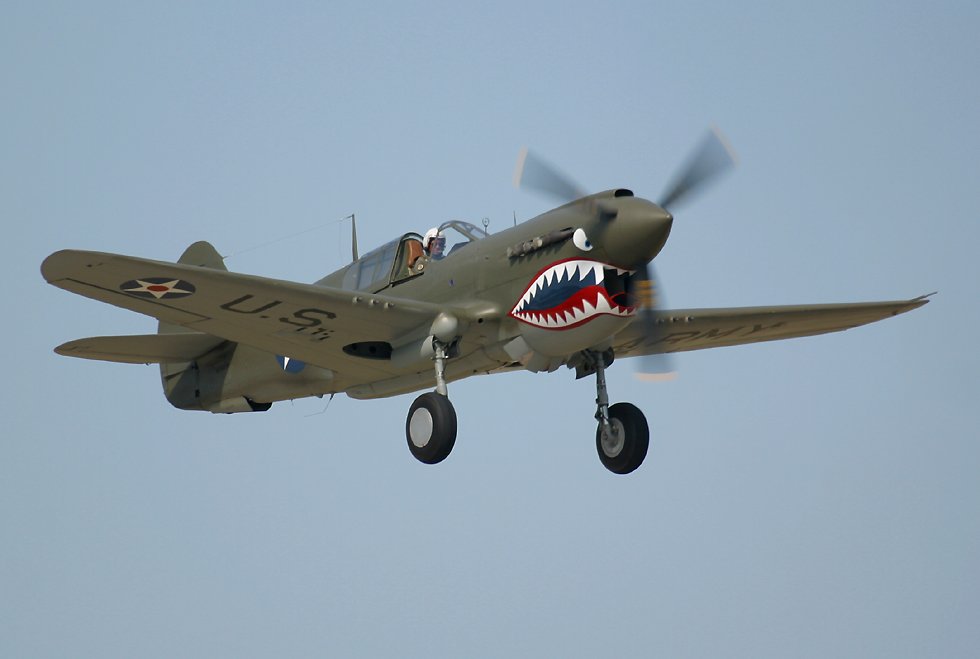 P40 Warhawk taking off