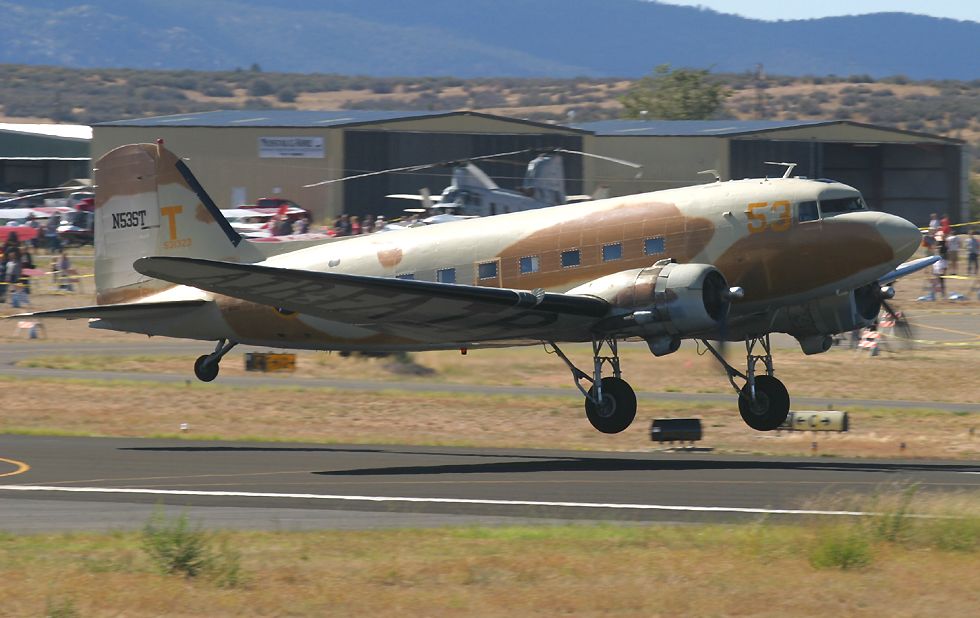 C-47 Dakota taking off