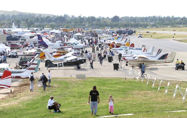 view of the Riverside Airshow site