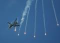Dutch Air Force 'Teamwork' F16 dropping flares