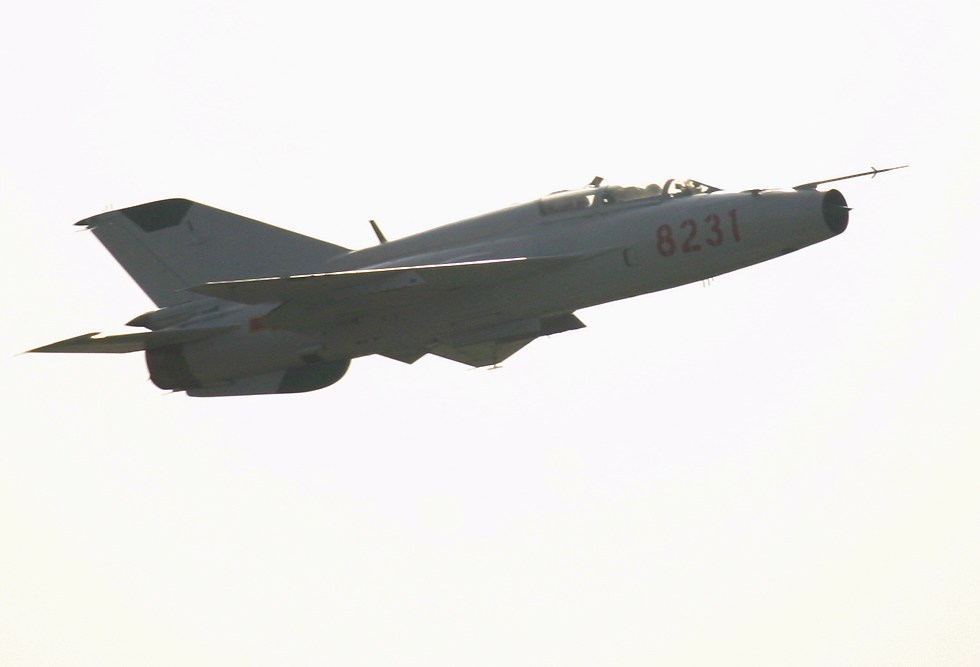 MiG-21 flying