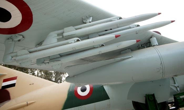 closeup of MiG-17 rockets