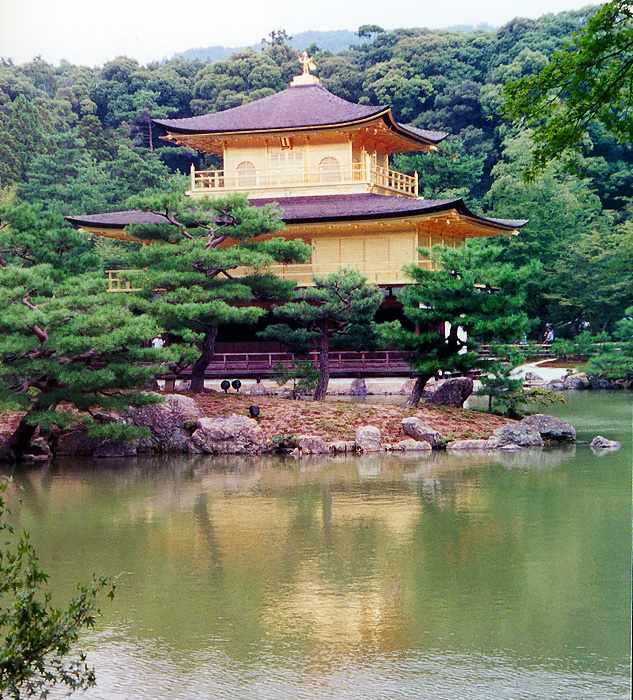 Kinkaku-ji across the mirror pond