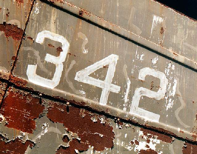 LST 342 ship number on bow