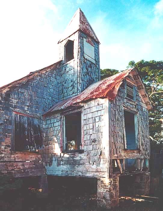 derelict church