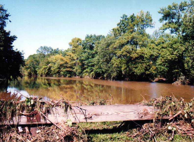 the Delaware and Raritan canal on the day after the flood