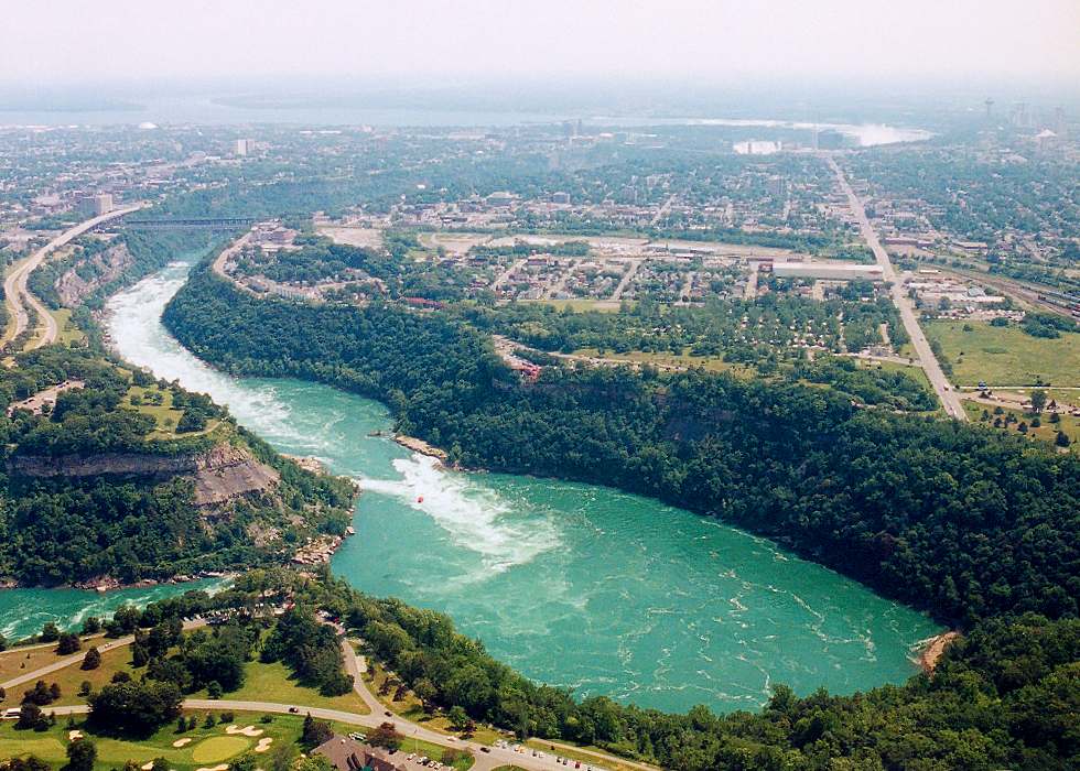 the entire Niagara Falls area from North of the Whirlpool