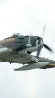 A1 Skyraider photographed at the Oshkosh airshow 2003 using a Canon 1Ds digital camera and Canon 100-400mm image stabilized lens set to 330mm  (1/500th second, f5.6, ISO 160)