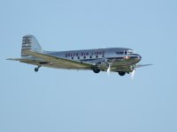 Delta Airlines DC3 airliner photographed in July of 2003 at the Dayton airshow using a Canon 1Ds digital camera and Canon 100-400mm image stabilized lense