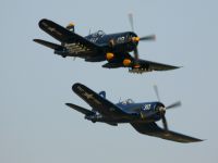 F4U Corsairs photographed at the Indianapolis Gathering of Corsairs 2002 using a Canon D60 and Canon 100-400mm lens