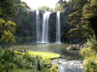 Whangarei Falls photographed in February of 2003 using a Canon 1Ds digital camera and Sigma 15-30mm lense