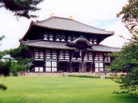 Nara, Japan: Todai-ji Buddhist temple, largest wooden building in the world
