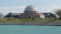 The Adler Planetarium photographed in October of 2002 using a Canon D60 camera and Canon 28-105mm lens set to 70mm  (1/90th second, f6.7, ISO 100)